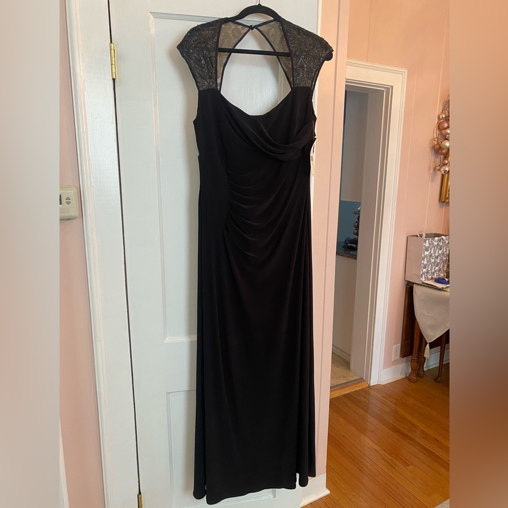 Full length black dress